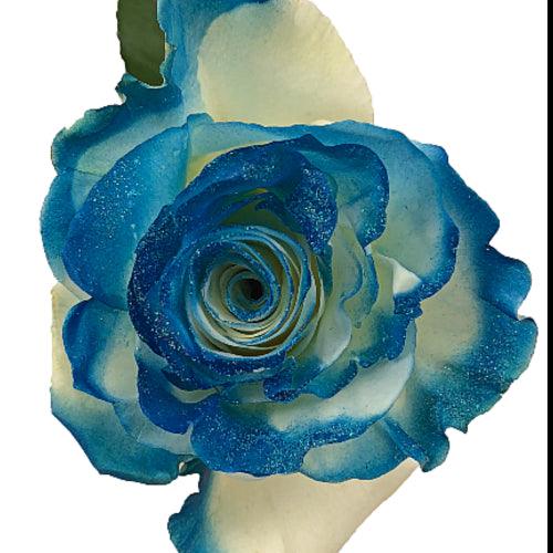 Glitter Blue Rose