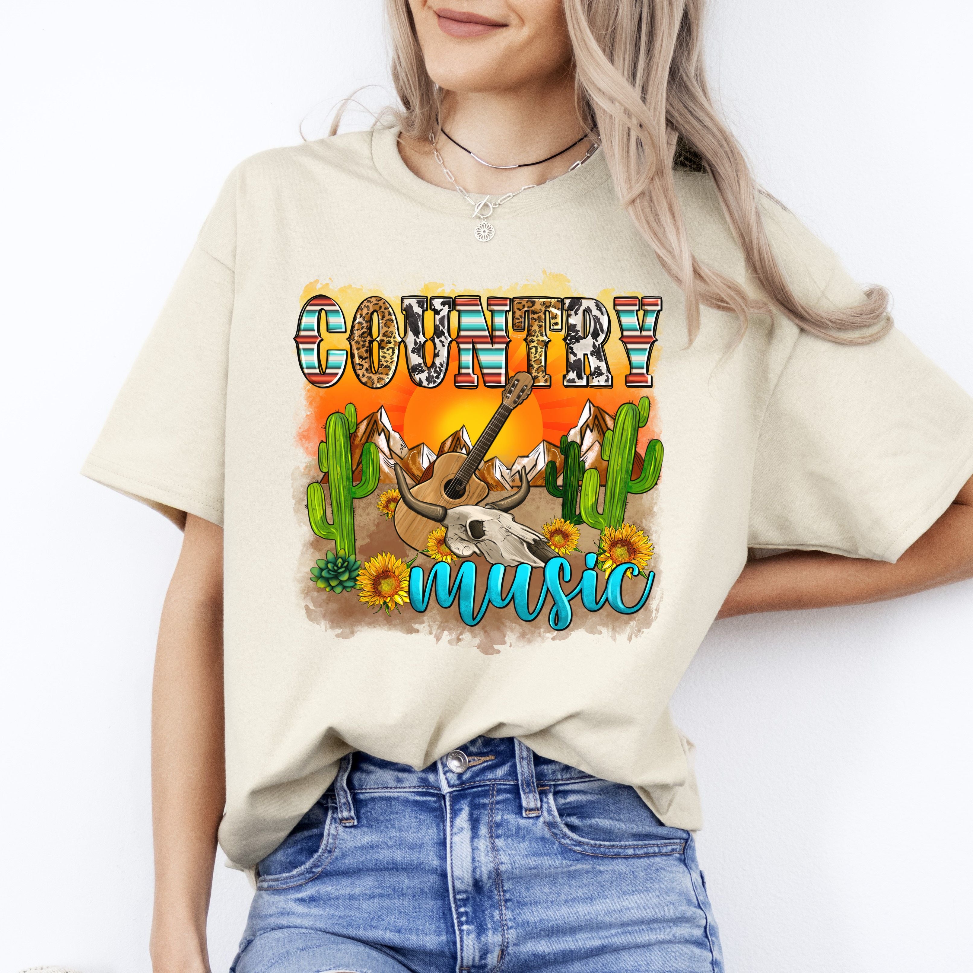 Country music T-Shirt Texas Arizona desert country lover Unisex tee White Sand S - Picture 8 of 10