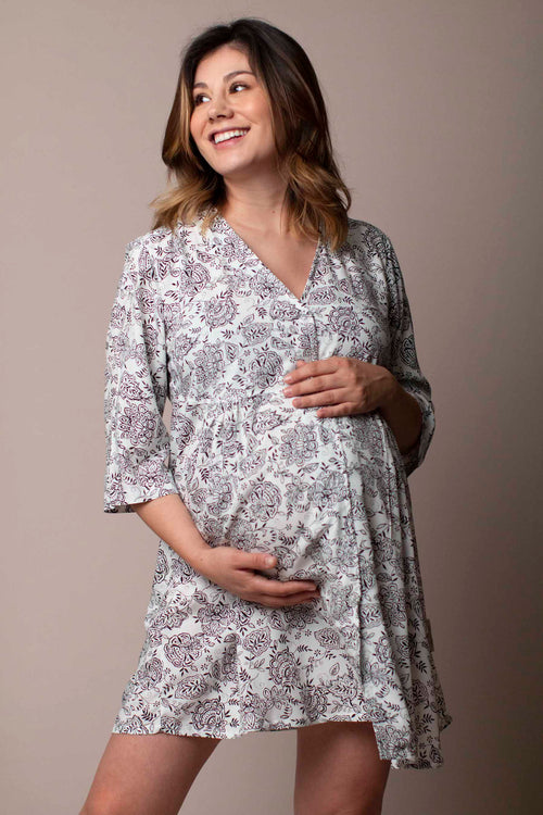 Vestido de Embarazo y Lactancia Collar – Emma: Ropa para Embarazada y  Lactancia