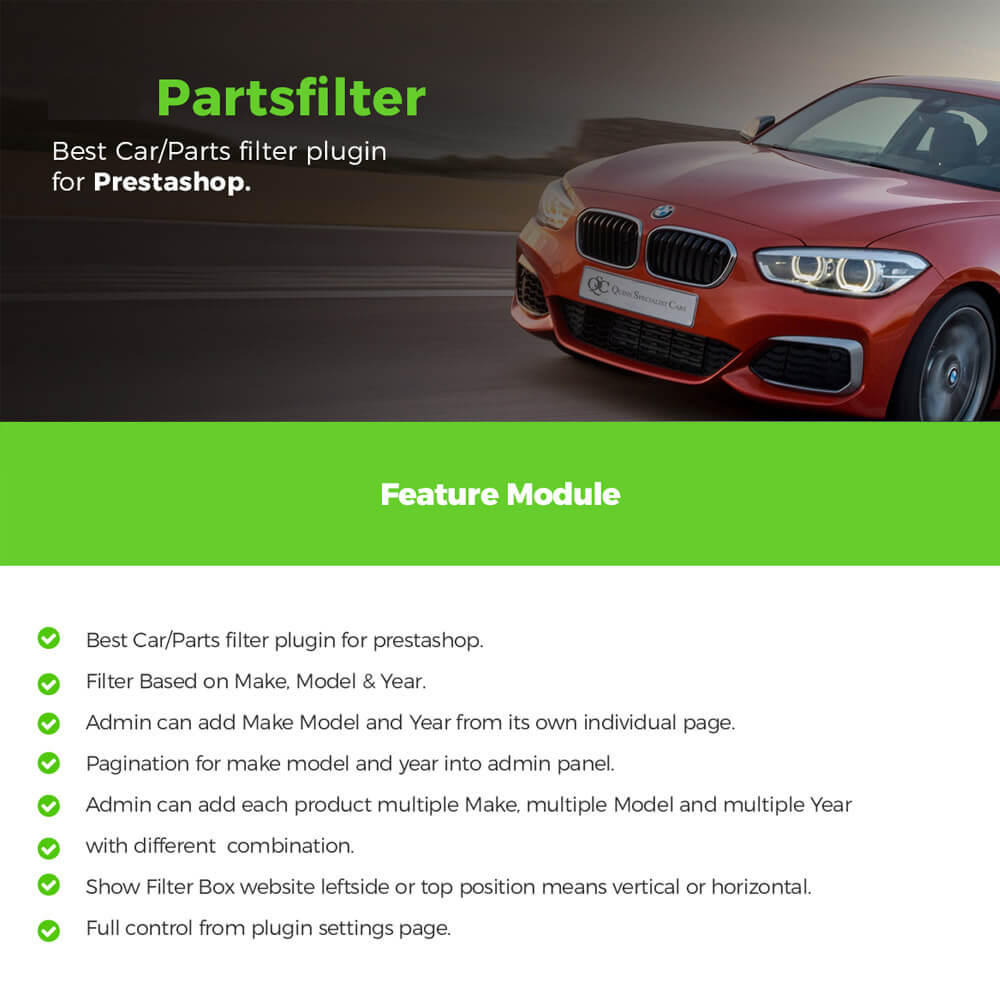Autozpro- Premium Auto Parts Prestashop Theme - leo parts filter module