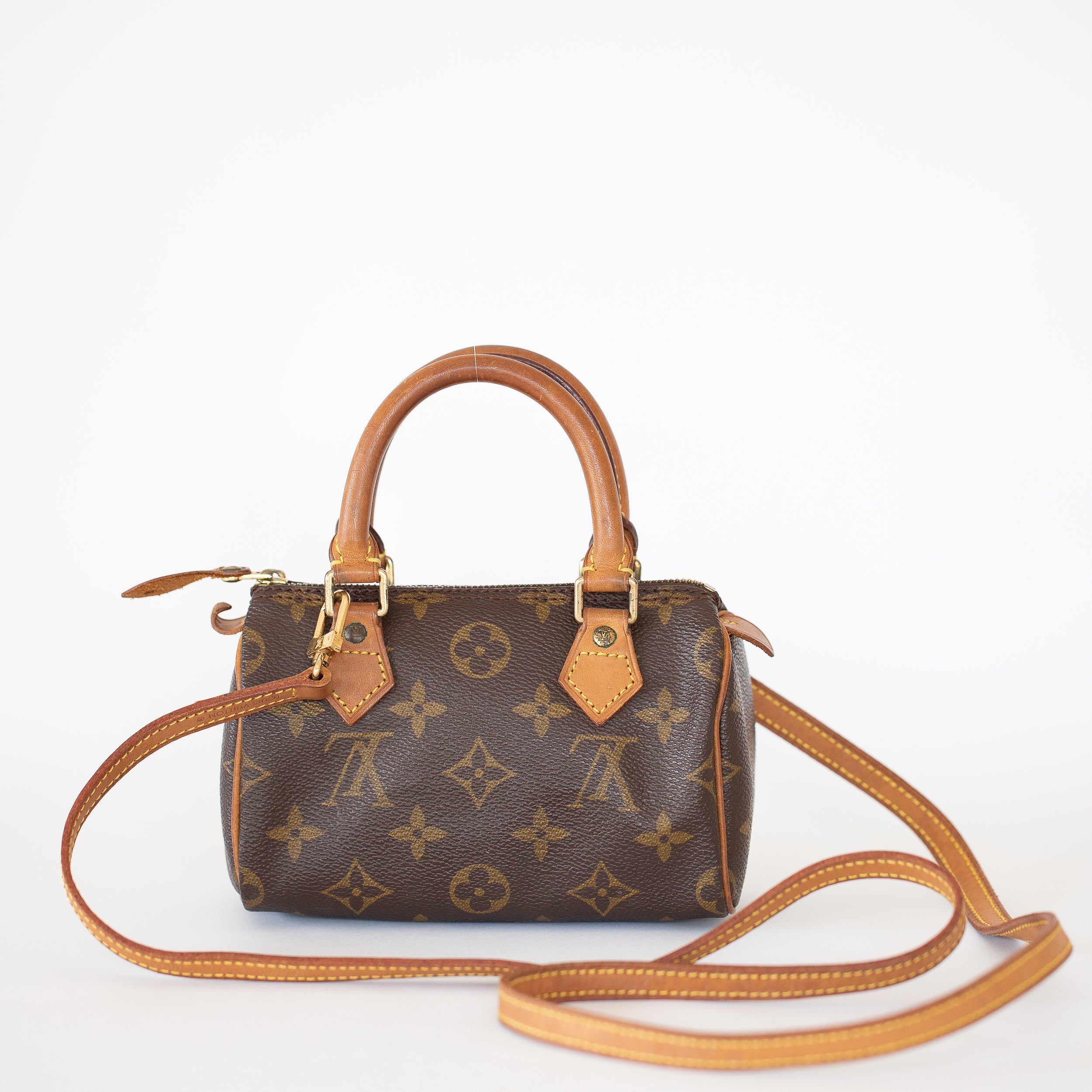 Louis Vuitton Nano HL mini speedy White Cloth ref138323  Joli Closet