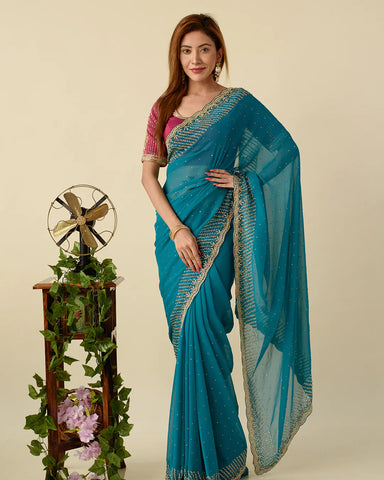 Wear your Footwear before Draping a Saree