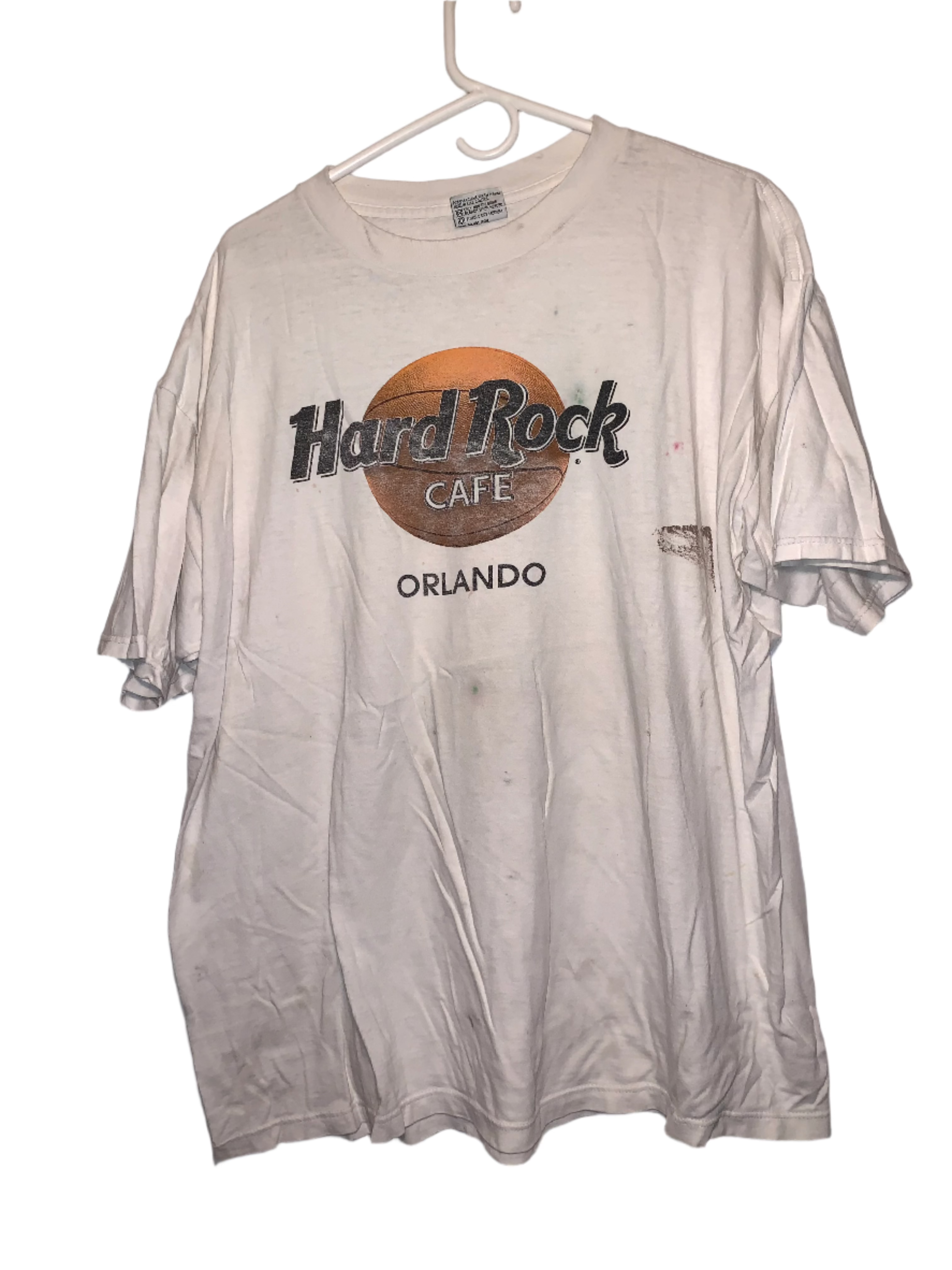 90's Hard Rock Cafe Orlando Magic NBA Tshirt - Medium - 21” x 26”