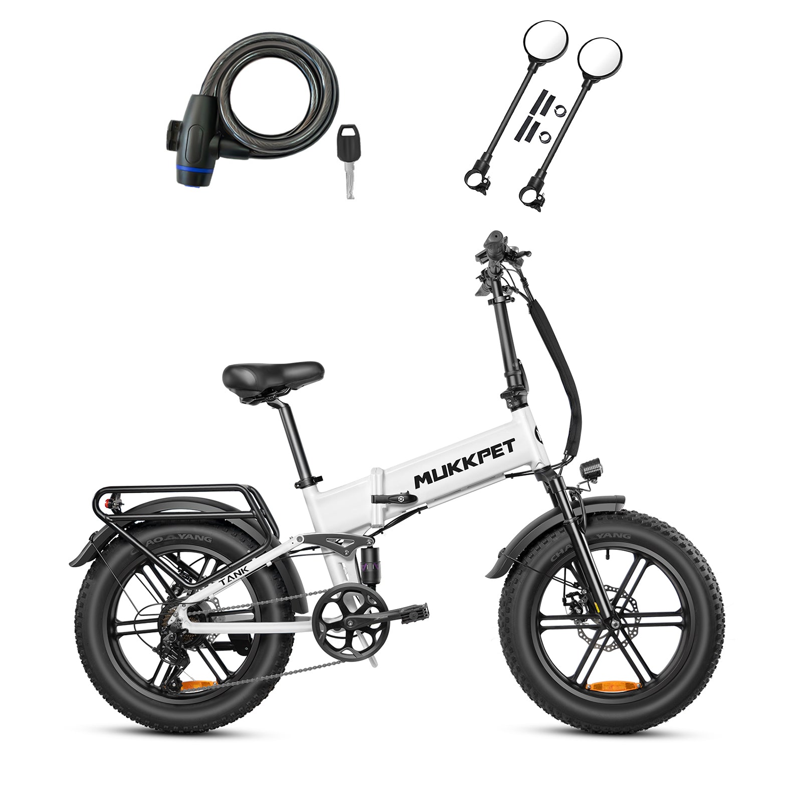 Mukkpet Tank Foldable Fat Tire E-bike - mukkpet bike product image