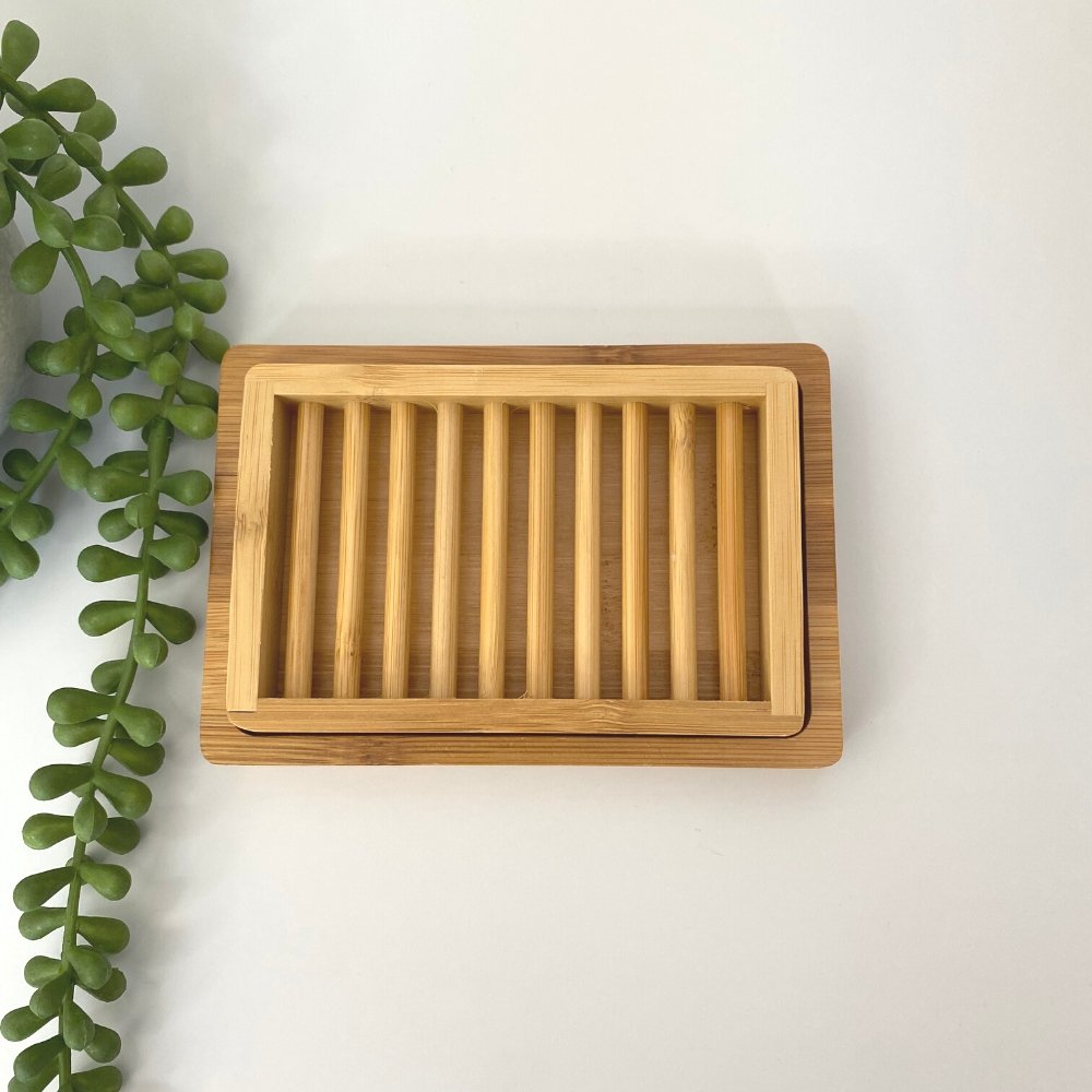 image for Dual-layer Bamboo Soap Dish