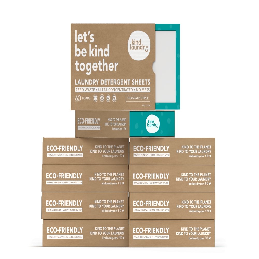 image for Kind Laundry - Zero Waste Laundry Detergent Sheets (Fragrance-Free)