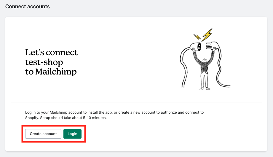 すでにアカウントをお持ちの方は「Login」を、アカウントをお持ちでない方は「Create account」をクリックします。