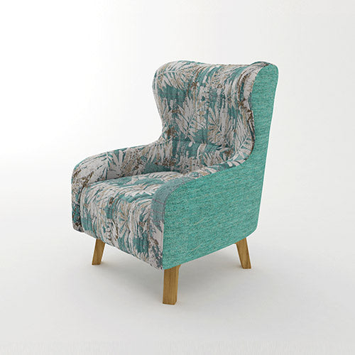 floral print upholstered chair