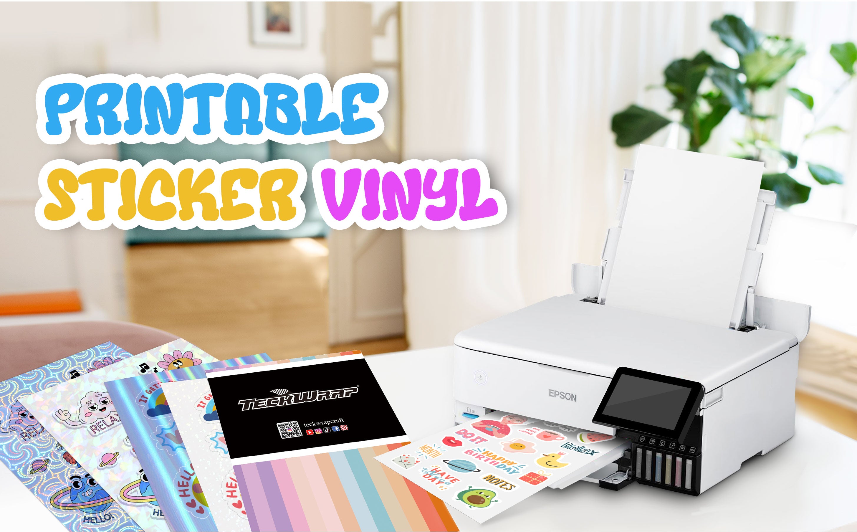 Teckwrap Inkjet Matte White Printable Sticker Vinyl – Vinyl Destiny UK