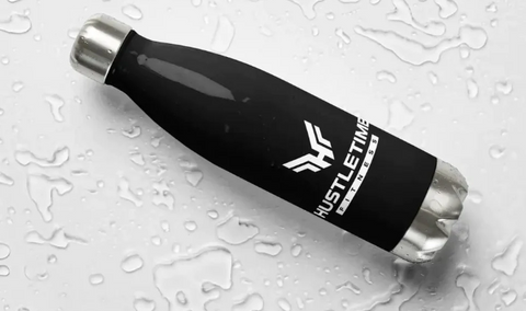 Water Bottle by HustleTime Fitness