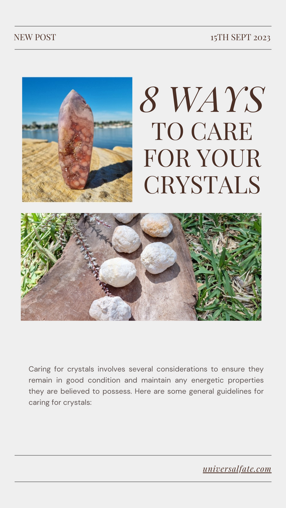 8 ways to care for your crystals