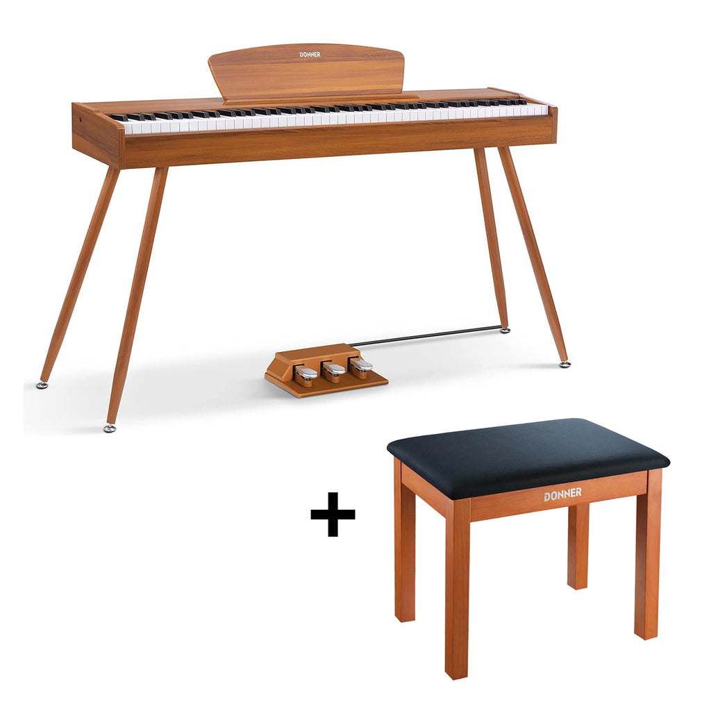 Donner DDP-80 piano de digital estilo madera 88-teclas contrapesadas