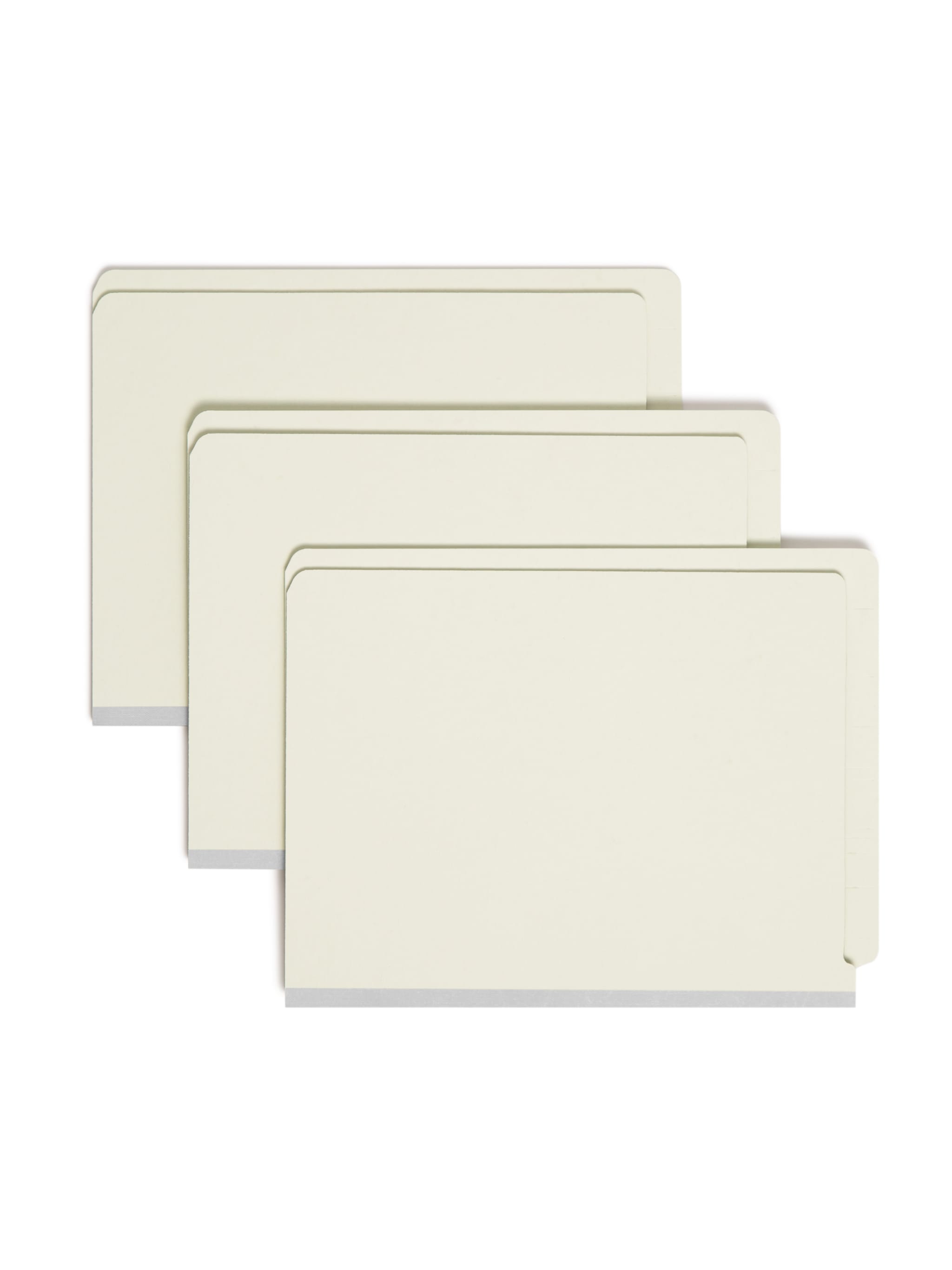SafeSHIELD® Pressboard End Tab Fastener File Folders, Straight-Cut Tab, 2 inch Expansion
