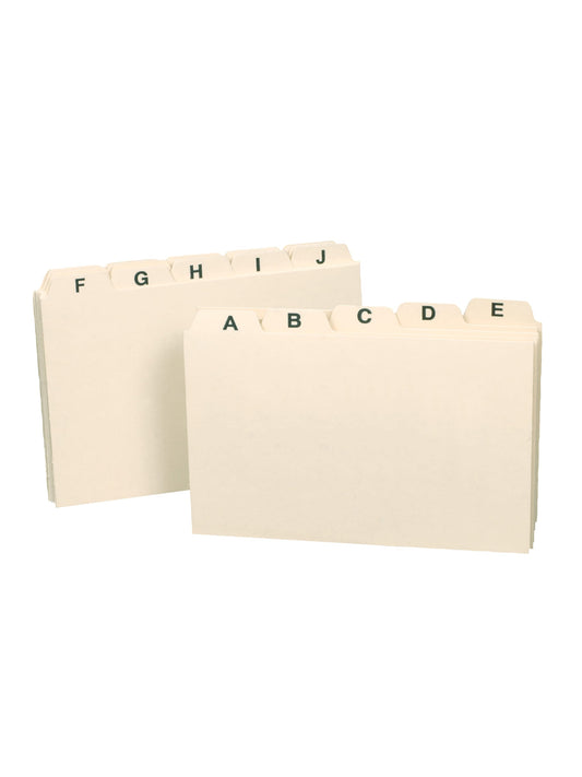 3 X 5 Inches Index Card Dividers, Alphabetical Tabbed Index Cards