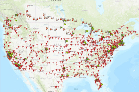 Locating Supercharger Stations