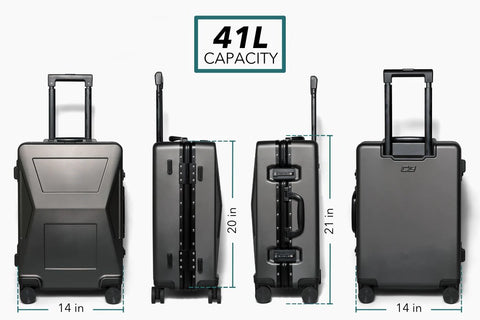 black luggage set for men