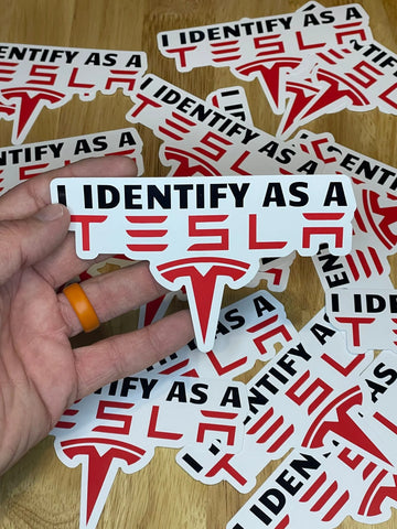 tesla sticker