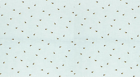Daybreak Mist Bees embroidery fabric by Fran Gulick for Riley Blake Designs