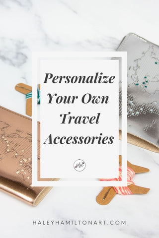 Personalize your own travel accessories, luggage tags, and passport covers with DIY cross stitch kits