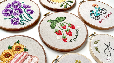 Beginner embroidery hoop art patterns