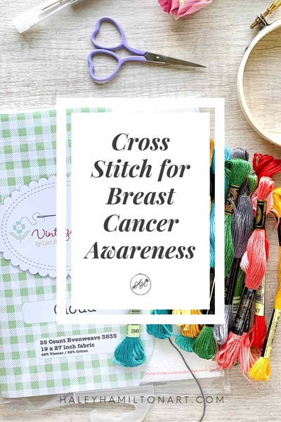 Cross Stitch for Breast Cancer Awareness with Fat Quarter Shop