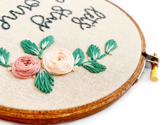 Rose Embroidery Kit for Beginners