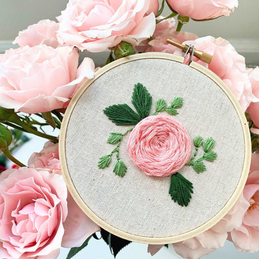 Mini Rose Embroidery Kit –