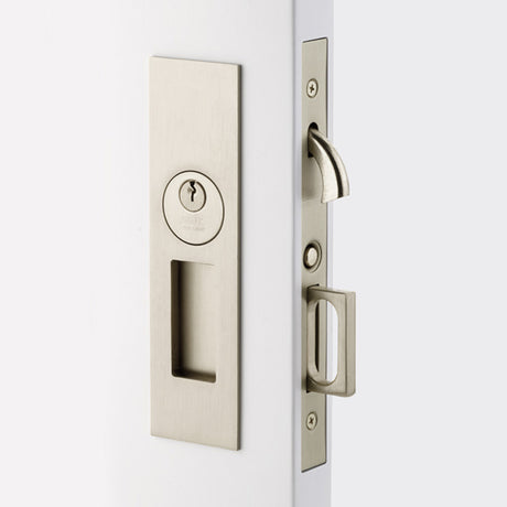 Emtek Pocket Door Mortise - Narrow Modern Rectangular Privacy