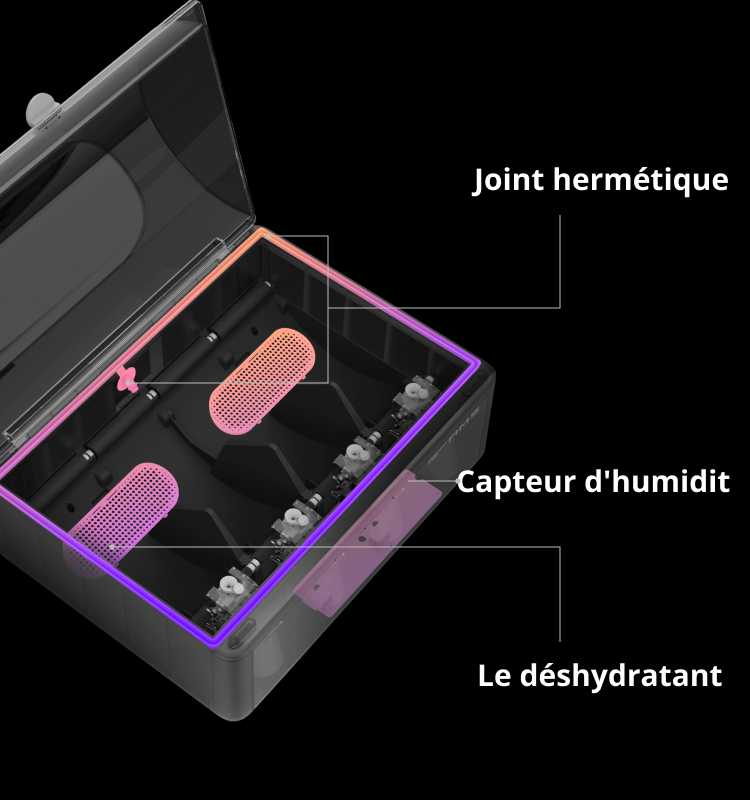 Séchoir à filament d'imprimante 3d 50 ~ 68°c support de bobine