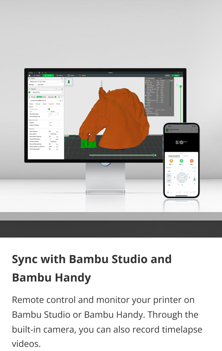 Bambu Studio および Bambu Handy と同期する