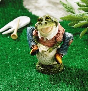 Fishing Frog Figurine – Natures Window