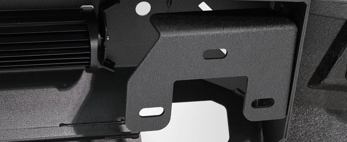 Oriclambo Front Bumper Fit for Chevy Silverado 1500 2014 2015 Off Road Steel Bumper with LED Lights