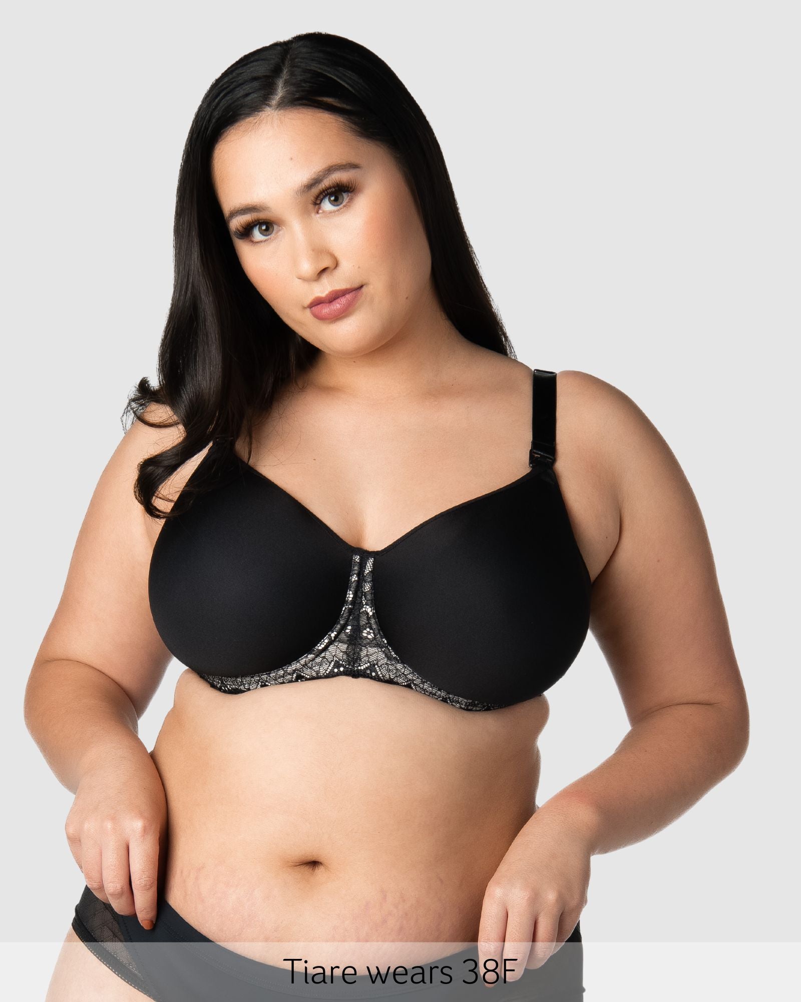 OBSESSION JET BLACK CONTOUR NURSING BRA - FLEXI UNDERWIRE - Hotmilk Lingerie product image