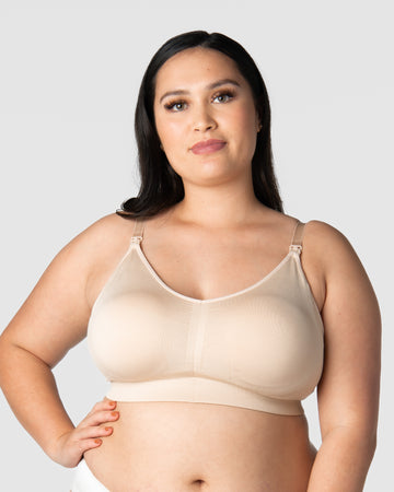 Hotmilk Nursing Heroine lace non padded plunge bra with flexiwire in silver