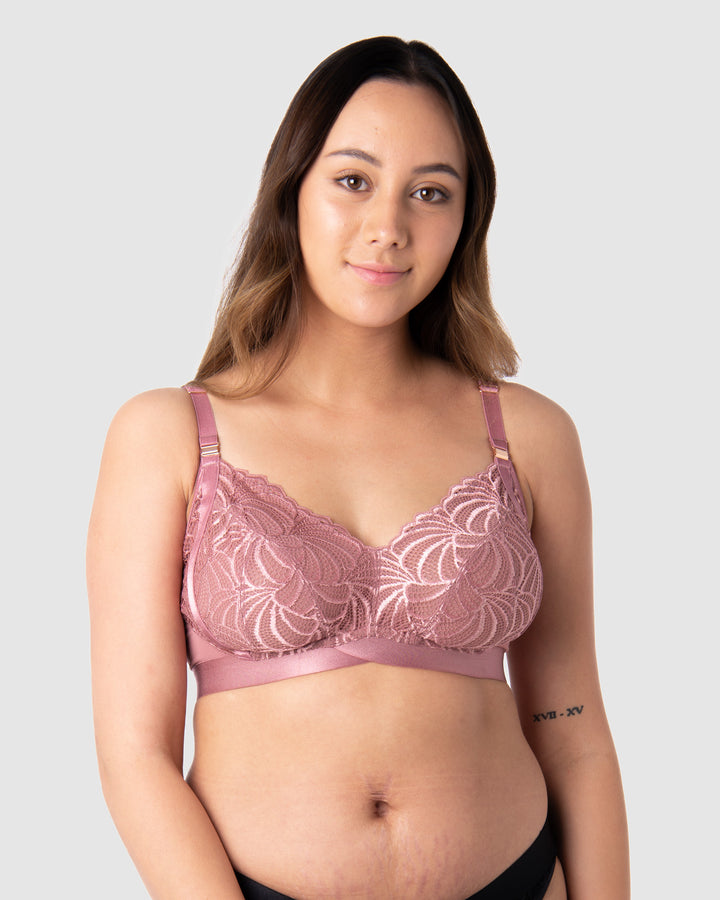 HEROINE PLUNGE SILVER NURSING BRA - FLEXI UNDERWIRE