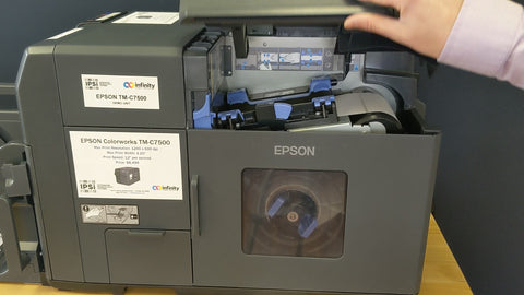 Epson TM-C7500/C7500G: Internal Media Replacement — Infinity Label
