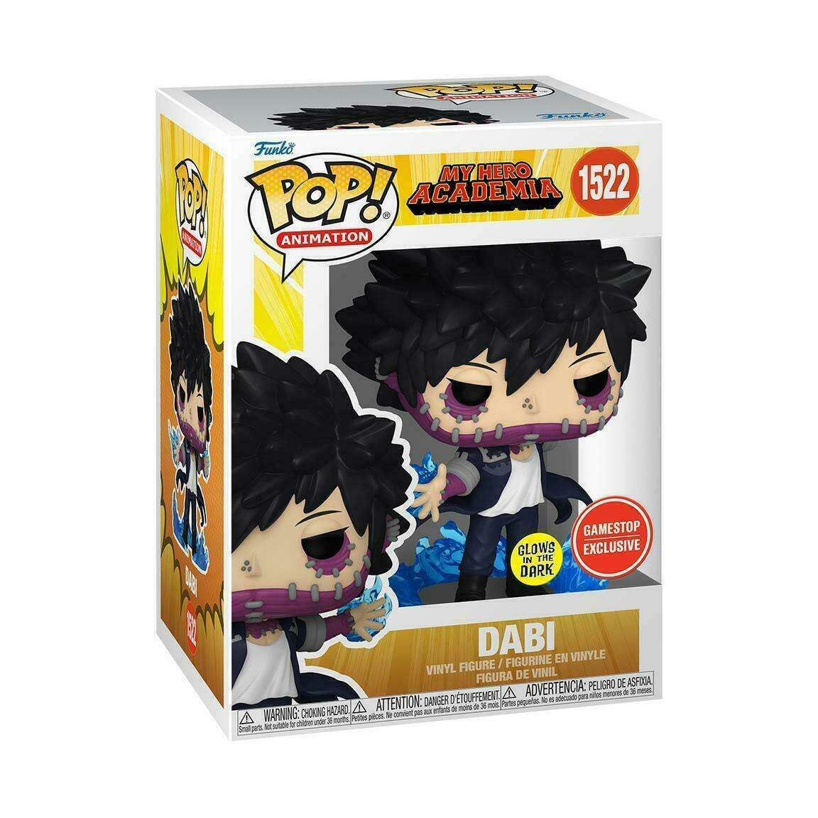 1522 My Hero Academia : Dabi (GITD) (Gamestop Exclusive)