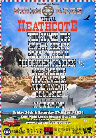 Stars & Bars Festival Heathcote 2024 poster