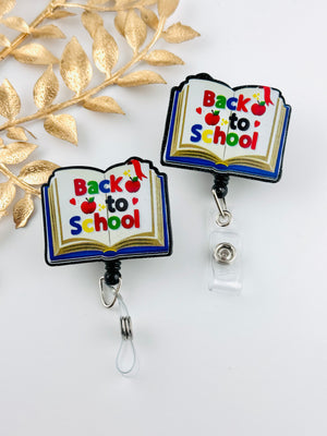 Badge Reel ~ Back to School Book - Delilica