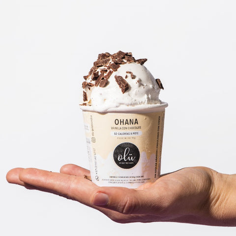 Helado Sin Azúcar Vainilla Chocolate - Olu Gelato 4 oz
