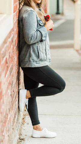 Casual Black Leggings