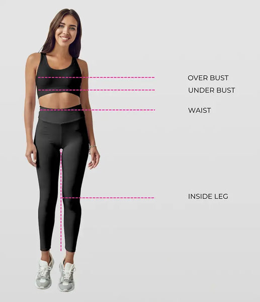 How to Measure for Leggings and Sports Bras LC Active