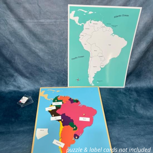 Labeled South America Control Map