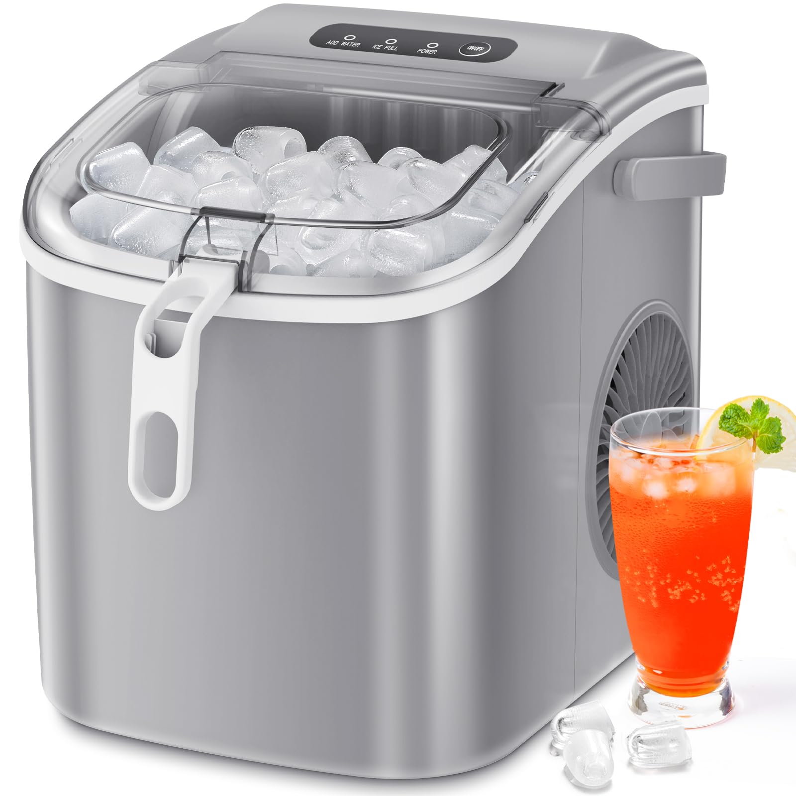 Antarctic Star Portable Ice Maker Machine for Countertop, Automatic 48lbs in 24 Hour