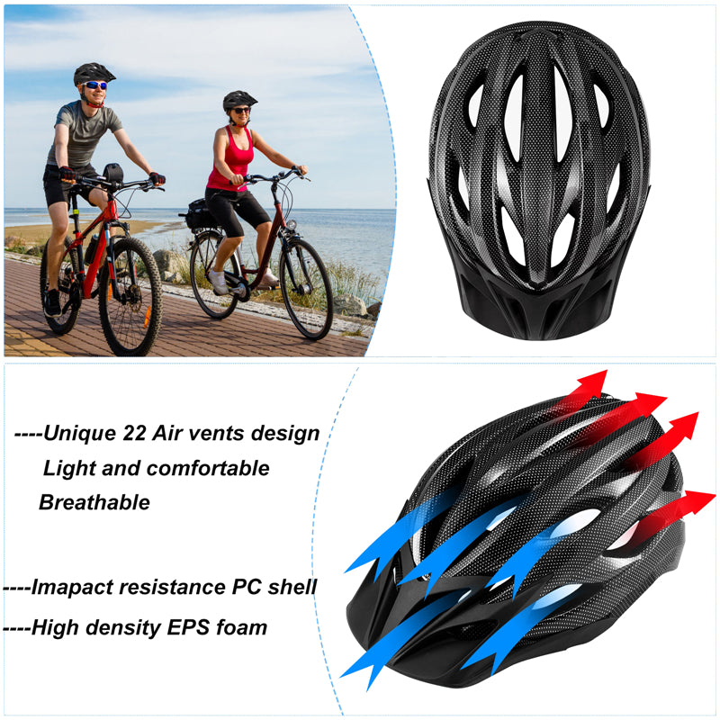 EPS Foam Riding Bike Helmet with 22 Air Vents