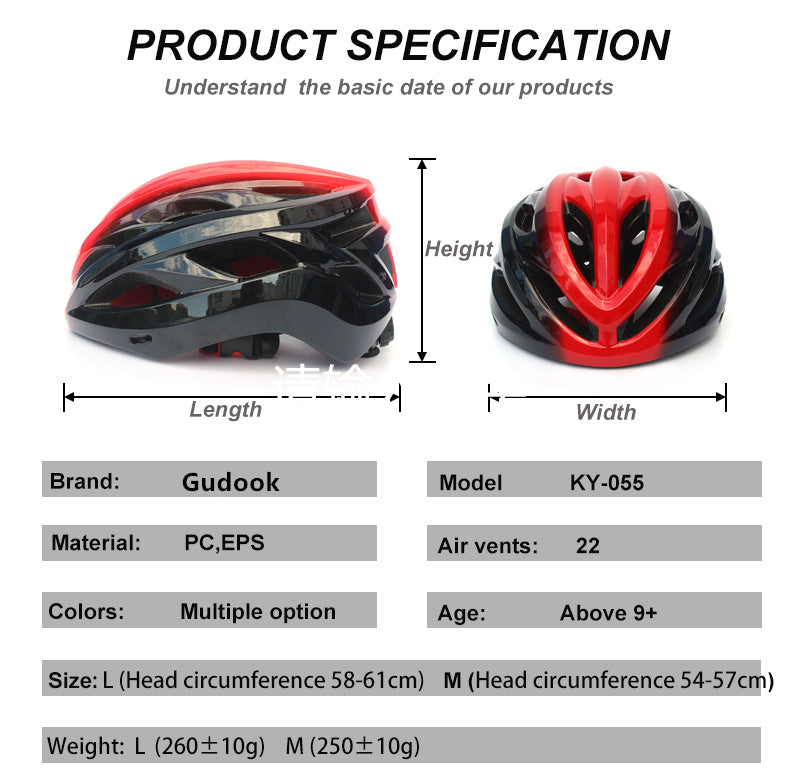 Gudook Riding Bike Helmet