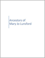 Ancestors of Mary Jo Lunsford