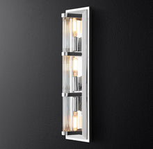 Load image into Gallery viewer, Ascenseur Three-light Sconce Stairwell Wall Sconce 19&quot;
