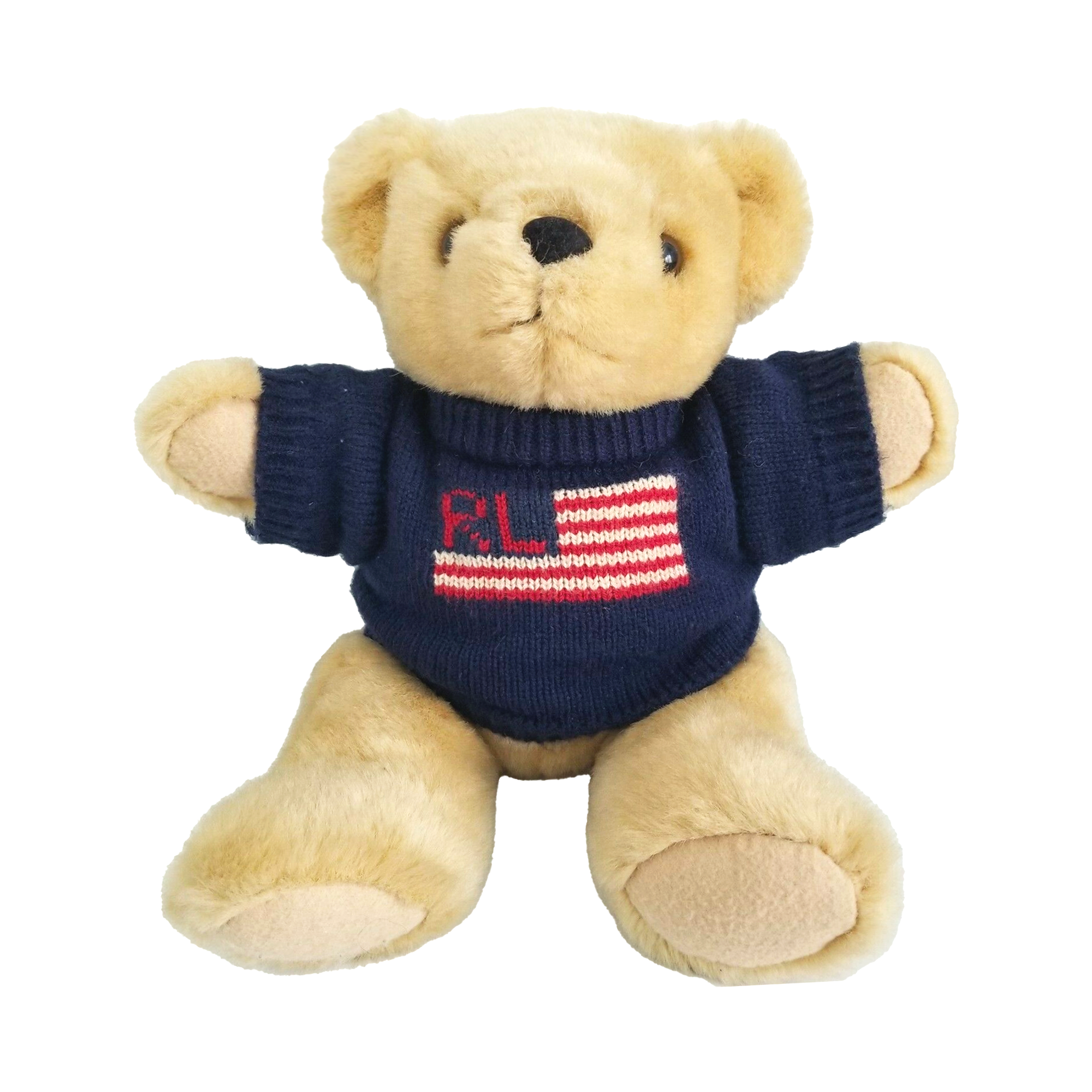 Polo Ralph Lauren Teddy Bear 1996 American Flag Knit Sweater – Bowery  Showroom