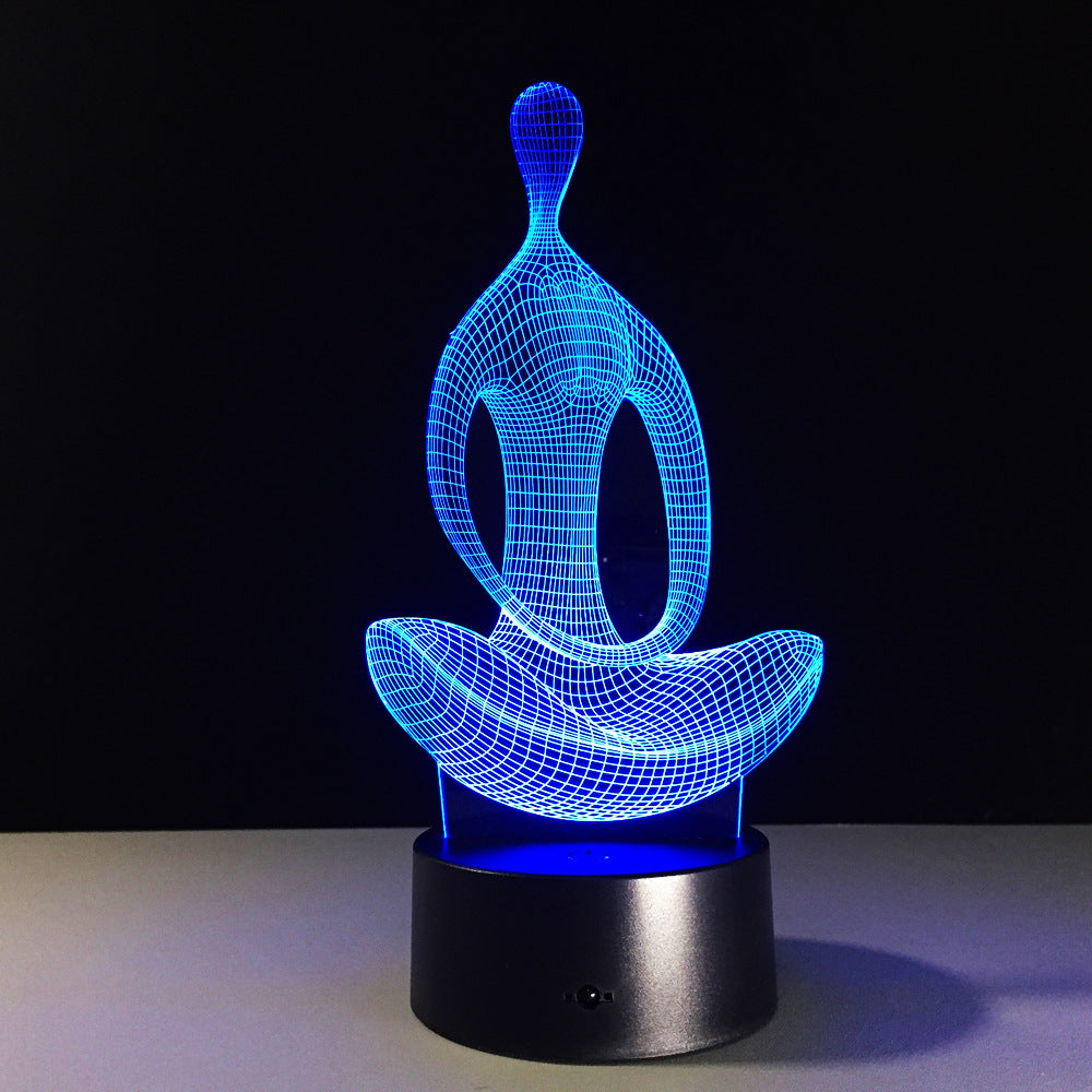 3d yoga lamp